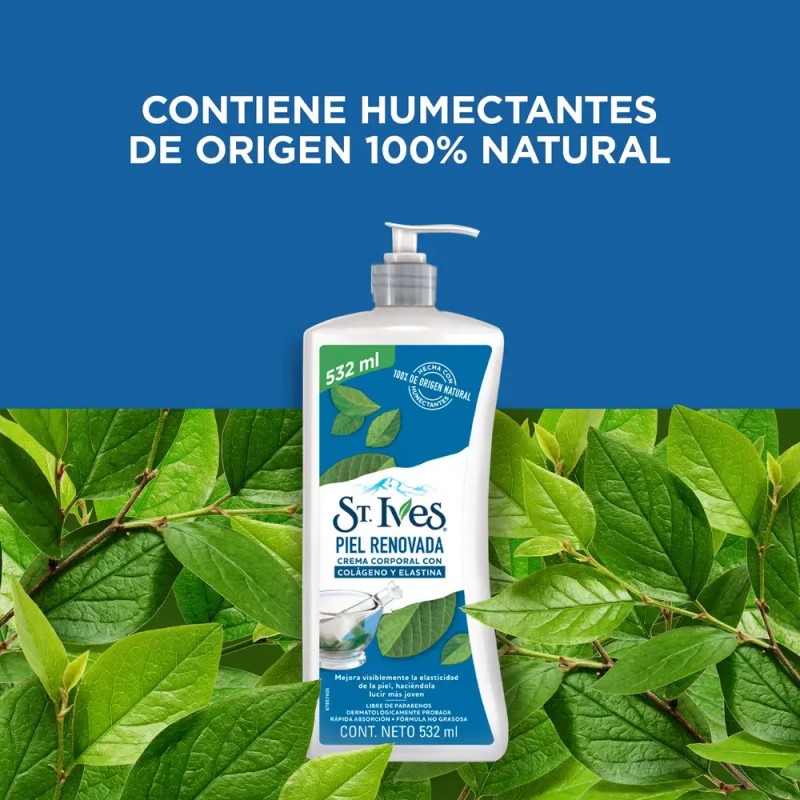 St. Ives Crema Corporal Hidratante Colágeno y Elastina, Humectantes 100