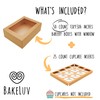 BAKELUV Brown 12 Cupcake Boxes, Cupcake Containers | 13x9.5x4, 50