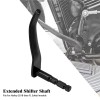 YHMTIVTU Black Extended Gear Shifter Shift Rod Lever Arm Fit