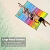 HappyGo Beach Blanket Sand-Free Quick-Dry Large Picnic Mat for Families,