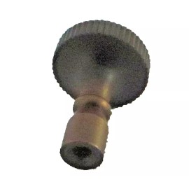 ANTIQUE-PLATED TURN KNOB LAMP PART SWITCH  4-36 THREAD TV-511AB