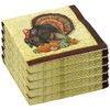 Iconikal Disposable Paper Thanksgiving Party Napkins, Harvest Turkey, Beverage Cocktail