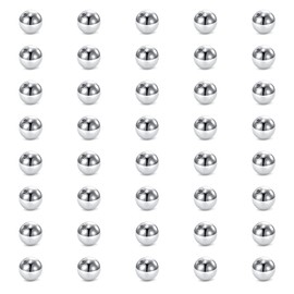 Crdifu Piercing Replacement Balls 3mm Stainless Steel 16G Acrylic Screw Balls for Lip Studs Tragus Bars 1.2mm