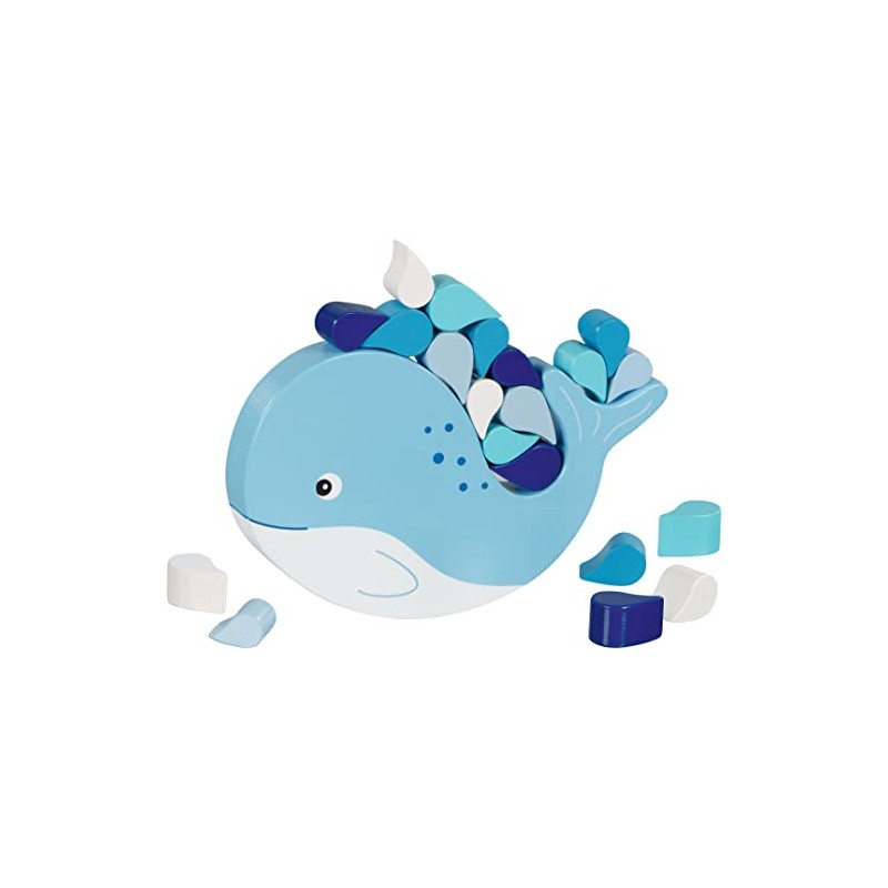 Goki 56664 Whale Balance Game Skill, Multicoloured