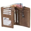 Luxury Leather Biker Wallet with Chain Biker Purse 10 cm