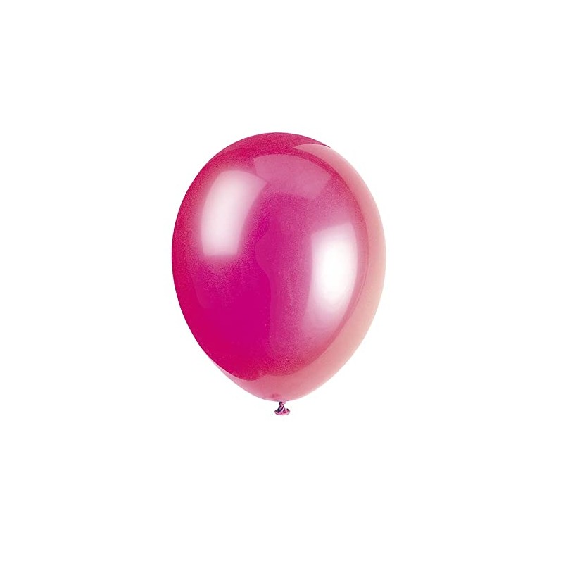Fuschia Pink Premium Latex Balloons (30cm) Pack of 10 -
