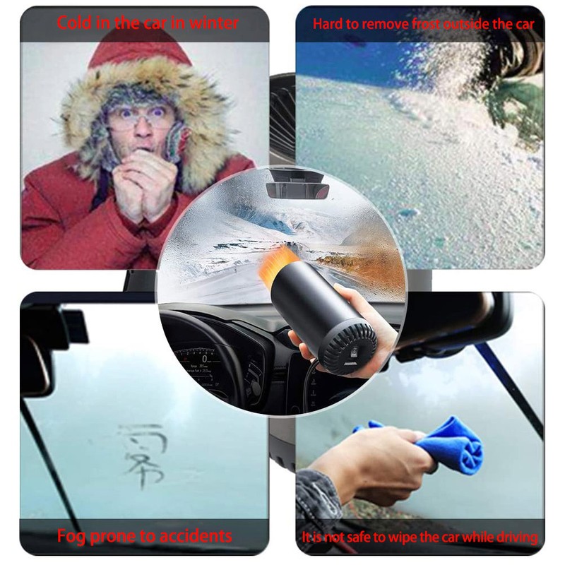 Portable Car Heater Car Defroste Fast Heating and Cooling Fan