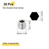 sourcing map 30Pcs Hex Socket Grub Screw, M2x2mm 304 Stainless