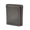Mens Real Leather Tri-fold RFID Protected Slim Wallet Banknotes Credit