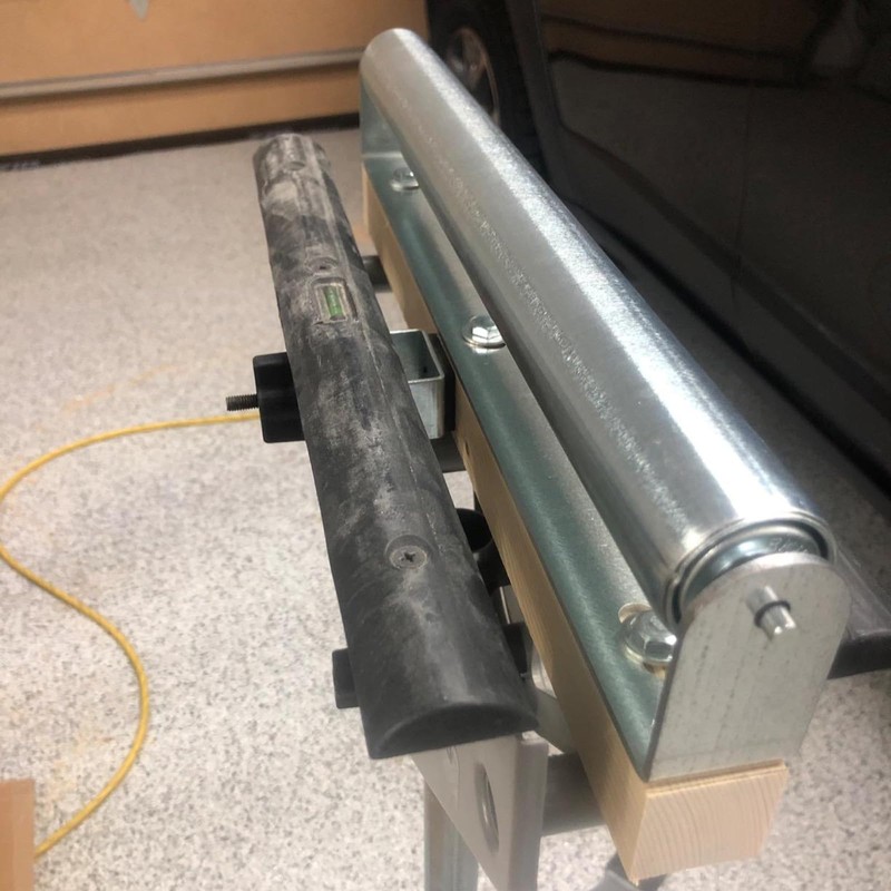 HOZEON Conveyor Rollers, 2 Pack 10 Inches Long Galvanized Steel