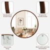 WallBeyond Round Wood Mirror, 32" Round Modern Decoration Large Circle