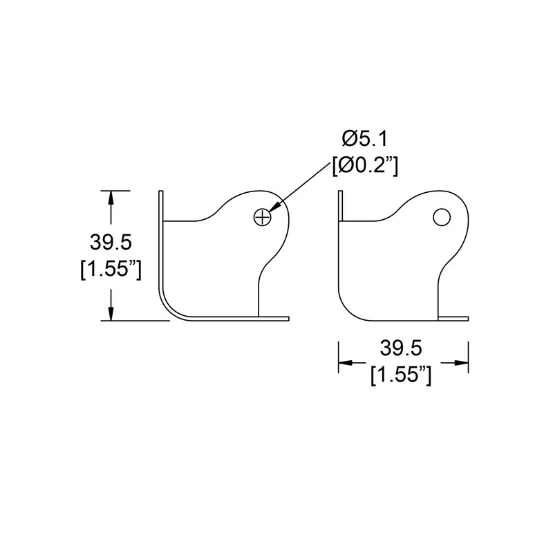 Penn/Elcom 8- 3 Leg Metal Corners, Black, Case, Speaker Cabinet,
