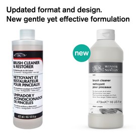 Winsor & Newton Brush Cleaner & Restorer, 16.0-oz Bottle