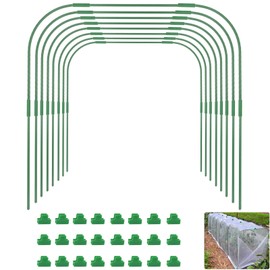 greenhouse hoops for raised beds ,8 Sets Garden hoops of 41.3'' x 31.5'' Detachable Rust-Free Garden Tunnel for Garden Fabric,Garden Hoops Grow tunnel, DIY Plant Support Garden Stakes
