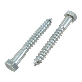1/2" X 7" Zinc Plated Grade 2 Lag Screws (Pack of 12)