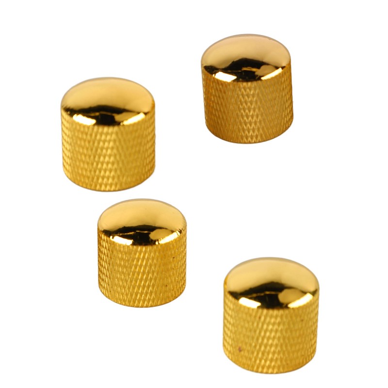 4Pcs Guitar Knob Metal Volume Tone Dome Control Knob Musical