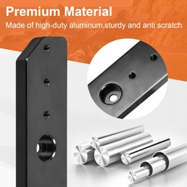 AUFER Adjustable 1"-3" Trunk Luggage Relocator Kit Mount Extend Plate Compatible with for Touring Road King Electra Street Glide Road Glide Trikes Tri Glide Tour Pak Pack Relocator 2009-2013