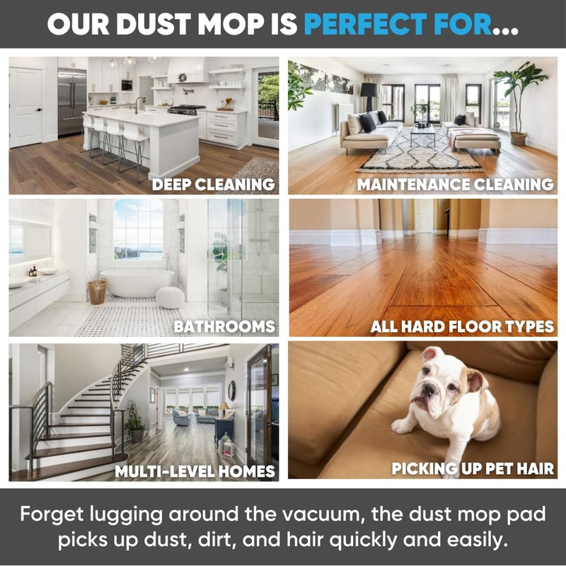 18" Mojave Microfiber Dust Mop Pads (Pack of 2) -