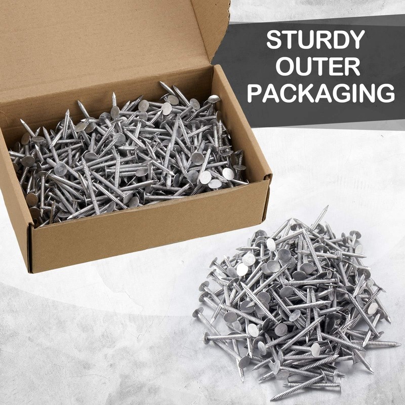 Tandefio 250 Pcs Aluminum Siding Nails Siding and Panel Nails
