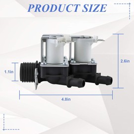 OE.M Water Inlet Valve Replacement for LG Tromm & Kenmore Front Load Washers - Replaces 5221ER1003A 5220FR2075L 5221ER1003C 5221ER1003D Assembly by TOMOON