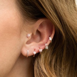 Cartilage Earrings for Women Small Hoops Earring Sets for Multiple Piercing Earring Stacks Trendy Jewelry Gifts for Girls