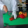 San Jamar Saf-T-Grip Plastic Cutting Board with Safety Hook, 12"