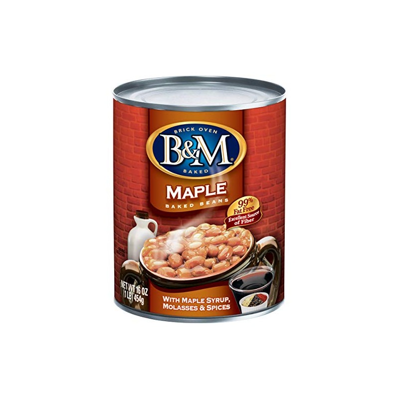 B&M Baked Beans, Real Maple Flavor, 16 Ounce (Pack of