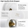 FerdY Pop-up Drain for Freestanding Bathtub, White Finish, cUPC Certification,