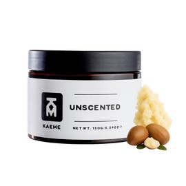 Kaeme Unscented Pure Shea Butter Made with Raw Organic Unrefined Body butter for women and men Fragrance Free with Coconut Oils suitable for Sensitive skin (10.5oz/300g jar)