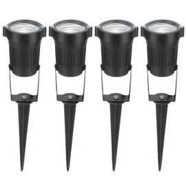 4PCS Waterproof Outdoor Spotlights LED Landscape Light DC12V for Driveway Yard Lawn Garden Decor