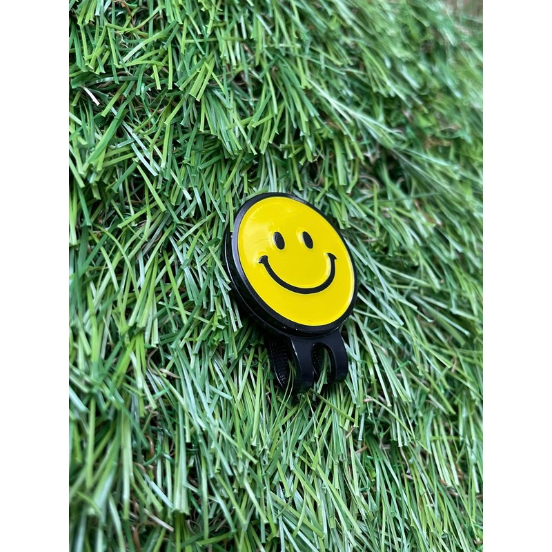 Don Flyee Smile Mark Niconico Golf Marker Hat with Clip