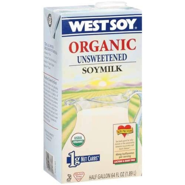 Hain Celestial Westsoy Organic Original Soy Milk, 32 Ounce -- 12 per case.