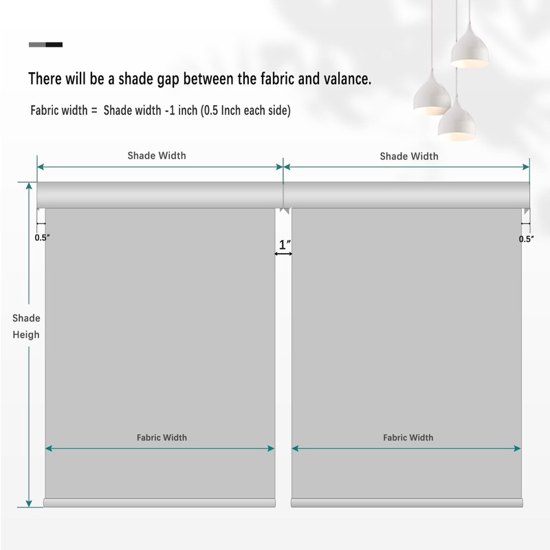 Changshade Motorized Smart Blinds for Windows with Remote Control, Automatic