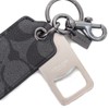 Coach Key Chain COACH Coated Canvas Leather Signature Key Ring