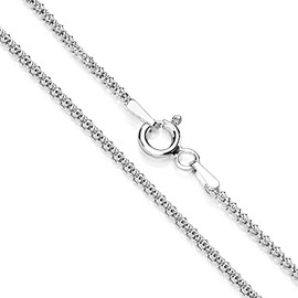 Old English Jewellers Sterling Silver 2mm POPCORN Chain Necklace 16 18 20 22 24 inch SOLID 925 SILVER (24)
