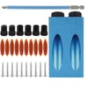15pcs Pocket Hole Screw Jig Dowel Drill Joinery Kit Woodworking
