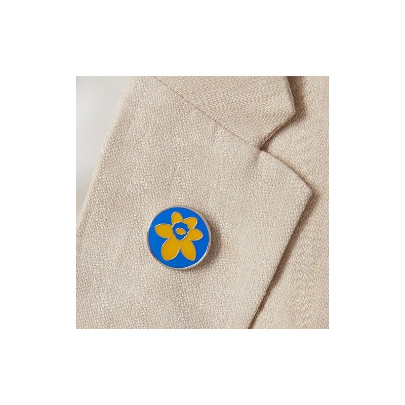 Marie Curie Daffodil Logo Charity Lapel Pin Badge