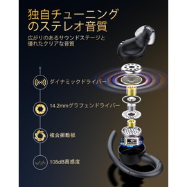 Wireless Headphones, Over Ear, Instant Connection, No Earplugs, Sound Leakage Control, Wireless Headphones, Wireless Earphones