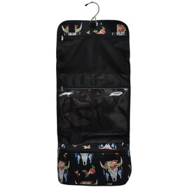 Bull Skull NGIL Toiletry Cosmetic Jewelry Organizer Travel Pouch