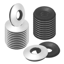 M METERXITY 50-Pack EPDM Bonded Sealing Rubber Washers, 304 Stainless Steel 1/4" x 5/8" OD Neoprene Rubber Washers Gasket for Bolts/Screws/Machinery/Ships/Roof