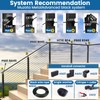 Muzata 20 Pack 3/8" ID Black Cable Railing Angle Washer