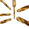 Anhoer 6Pcs HSS Tap Drill Bit Set 2 in 1