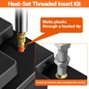 Preciva Threaded Inserts Set, 716Pcs Heat Set Inserts Nuts Bolts