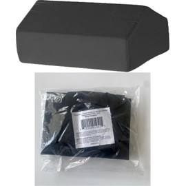 Therapist's Choice Replacement Pillow Case Cover for Leg/Knee Elevation Bolster Pillow. Fit’s Pillow up to 17” x 10” x 7” (Pillow case only, Does not Include The Pillow) (Black Velour)