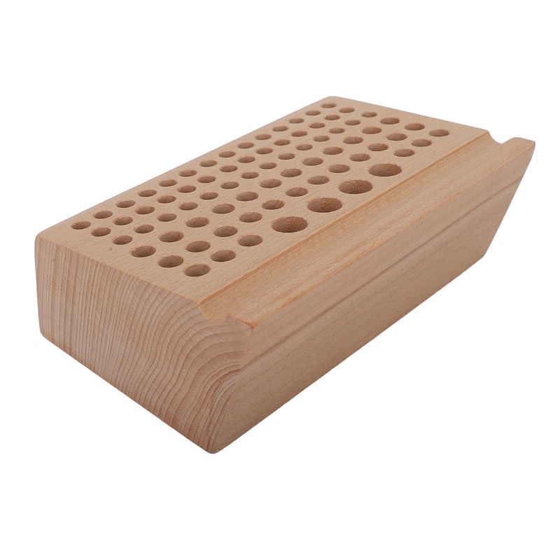 Leather Craft Tool Holder 76 Holes Durable Beech Diverse Sizes