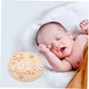 SUPVOX Newborn Milestone Wooden Discs Monthly Announcement Signs for Photography
