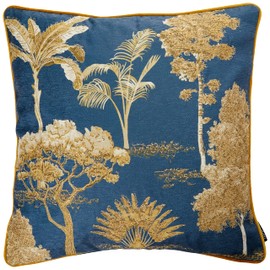 Paoletti Arboretum Cushion Cover, Blue, 50 x 50cm