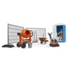 bruder 62008 - Bworld Construction Site Set with Construction Worker,