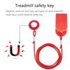 Ruxihe Pack of 2 Round Treadmill Safety Key Replacement Running