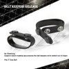 Double Snap Belt Keepers, Silicon Duty Keeper for 2¼" Belt